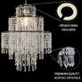 3-Tier Clear Chandelier Light Shade | Lamp Shade for Pendant Light Ceiling Light Shade Acrylic Crystal Chandelier Easy Fit Lampshades for Ceiling Lights for Living Room Bedroom Kitchen Hallway MULTIPLE COLOURS AVAILABLE (FREE POSTAGE) Image 2