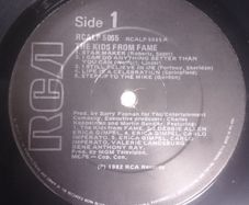 The Kids From Fame High Fidelity Vinyl Album Irish Pressing