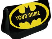 Batman Logo Personalised Pencil Case / Make Up Case / back to school stationery