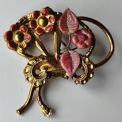 Vintage Floral Brooch 1940s
