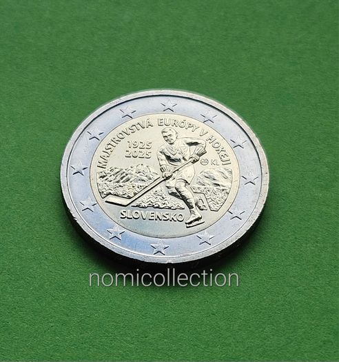 Slovakia 2025 year Uncirculated 2 Euro coin.
