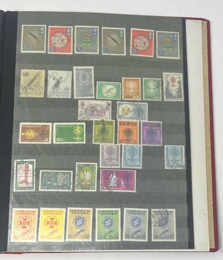Collection: Thematic Red Cross, Malaria and For Young People stamps mainly used however some mint noted along with some miniature sheets on 28 pages