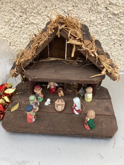 Vintage Christmas Crib