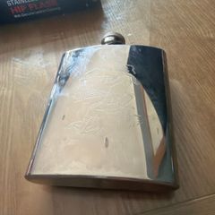 Peterson of Dublin 7 oz stainless-steel hip flask.