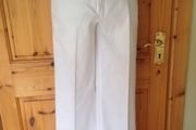 Size 8 White Linen Trousers with belt