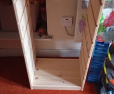 IKEA basket shelving unit
