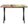 Dining Table X-shaped Legs 140x70x77cm Solid Reclaimed Wood Image 2