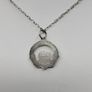 Vintage Sterling Silver Claddagh Pendant Necklace with Original Box Image 3