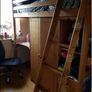 High Sleeper Bed Desk and Wardrobe Image 2