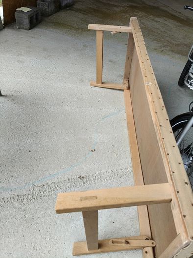 Canvas camp bed