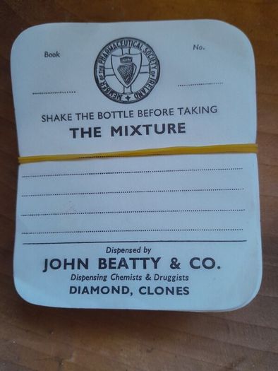 old chemist label
