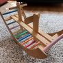 2-in-1 Wooden See-Saw & Climbing Arch Image 3