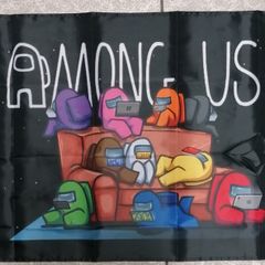 Among Us flag 3ft x 2ft.