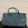Coach Turqouise Leather Tote Image 4
