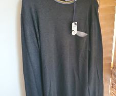 Cotton & Silk C&S Men's Jumper  New With Tags Dark Grey