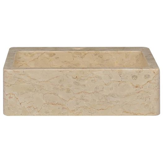 Sink Cream 40x40x12 cm Marble