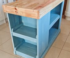 Rustic space saver island