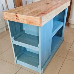 Rustic space saver island