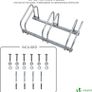 3 Bike Stand Floor or Wall mounted bike rack for garage Bicycle Parking rack Cycle Storage Locking Stand (FREE SHIPPING) Image 4