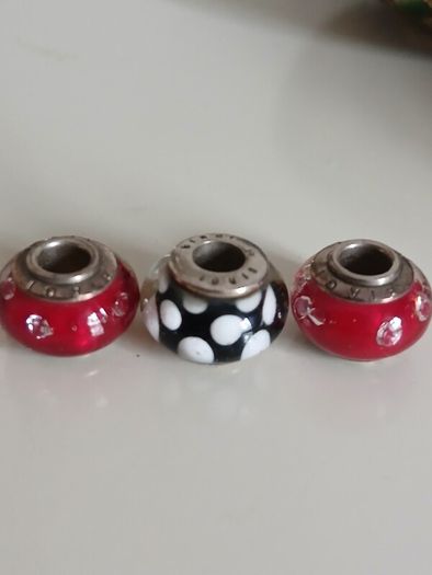 3 Genuine Biagi Murano Charm Beads