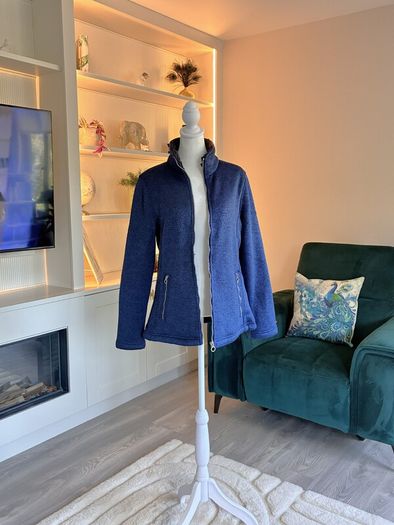 Regatta Womens Mellrey Full Zip Fleece Jacket Navy Blue Size UK 12 / EU 38