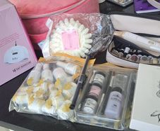 Nail Lamp, 14 day manicure polishes, acryllic set and manicure tools