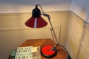 Vintage French Aluminor red desk lamp 1970/80s