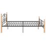 Bed Frame Black Metal 140x200 cm Image 5