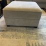 Grey footstool with storage Image 2