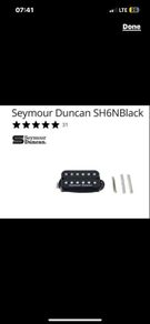 Seymour Duncan SH 6 distortion humbucker neck pickup electric guitar parts accessories