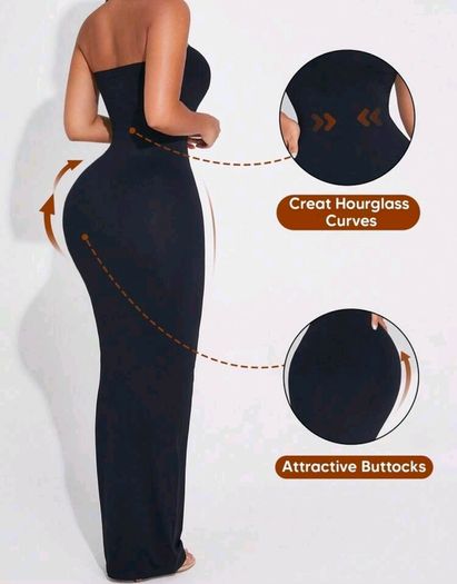 Brand new Black Maxi four way stretch dress, size 10