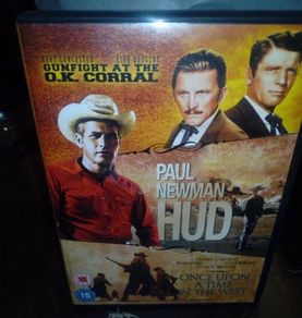 Western Dvd Collection- Hud, Once Upon A Time In The West, Gunfight At The O.k. Corral