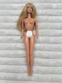Barbie Pretty Flowers Floral Mattel Doll Blonde Vintage Damaged Hands Used Please see pictures