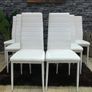 White glass dinning table +6 chairs. Image 3