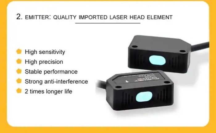 Laser Beam Laser Beam Photoelectric Switch Infrared Sensor PNP 30meter Far Distance Transmission Small  Photo Switches