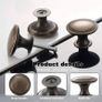 12PCS Vintage Cabinet Knobs Bronze Drawer Knobs, Antique Style Kitchen Cupboard Handles, 30mm Round Furniture Door Knobs Image 2