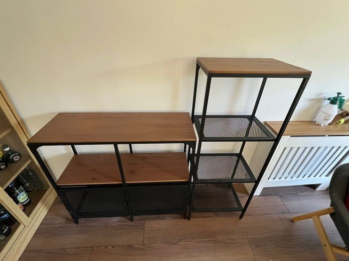 Two storage/shelving units