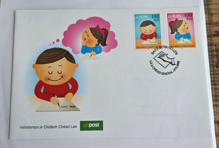 Ireland 2008 FDC First Day Covers Stamps on Envelopes x2 Europa