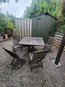 Solid Teak Table and chairs