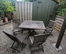 Solid Teak Table and chairs