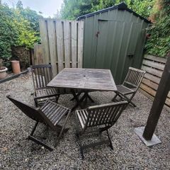 Solid Teak Table and chairs
