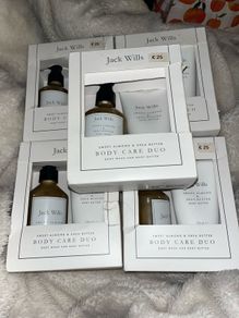 Jack Wills Sweet Almond & Shea Butter Body Care Duo Body Wash and Body Butter