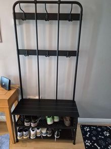 IKEA Coat rack and bench with shoes storage