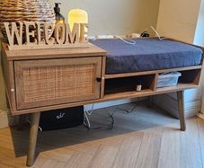 Hallway storage bench