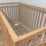 Oak Wooden Baby Cot and mattress Image 6
