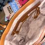 Michael Kors Tote Bag - Like New - Vanilla MK Logo & Tan Leather - Large Image 4