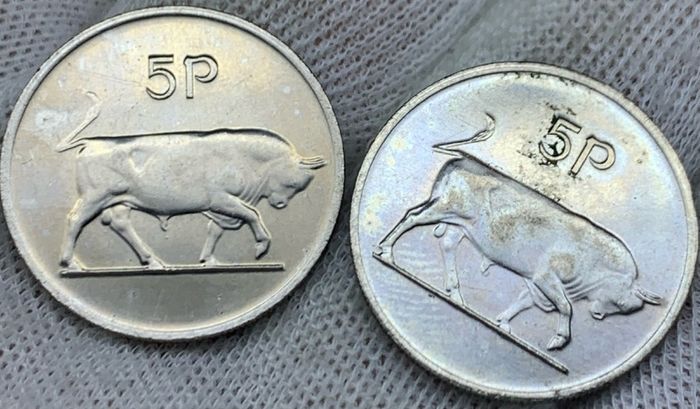 Ireland 1986 1980 5p BU Uncirculated Coins