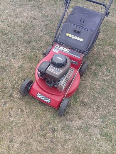 petrol lawnmower