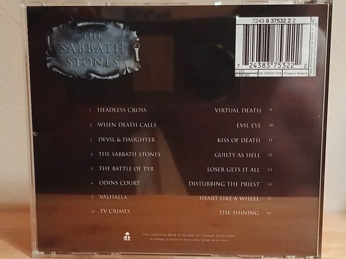 Black Sabbath The Sabbath Stones CD Album