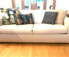 Leather sofa bed